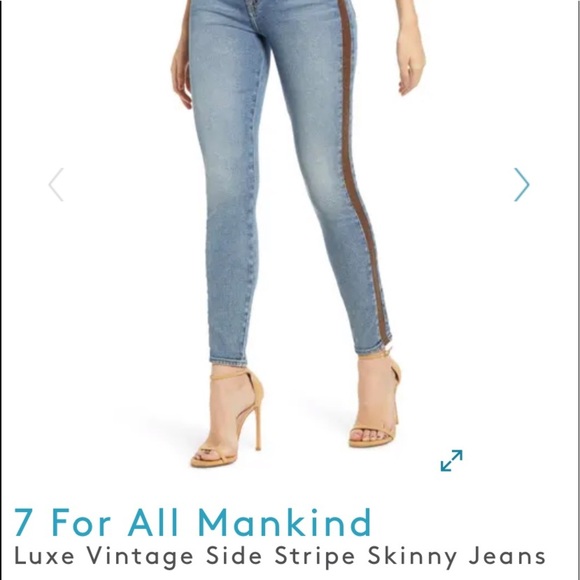 24. 7 For All Mankind High Waist Gwenevere Jeans - Picture 6 of 16